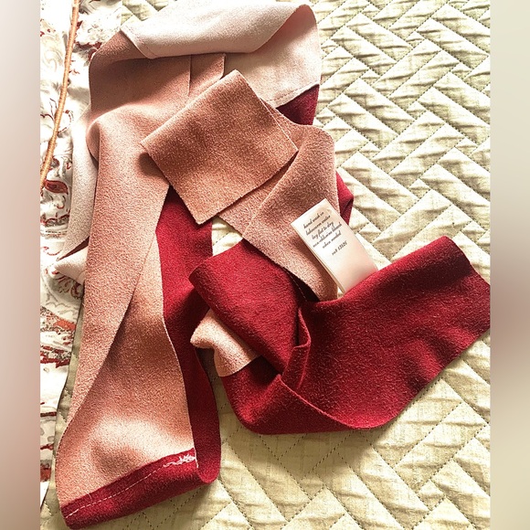 Ultrasuede Tricolour Francesca's Long Scarf - Picture 4 of 6